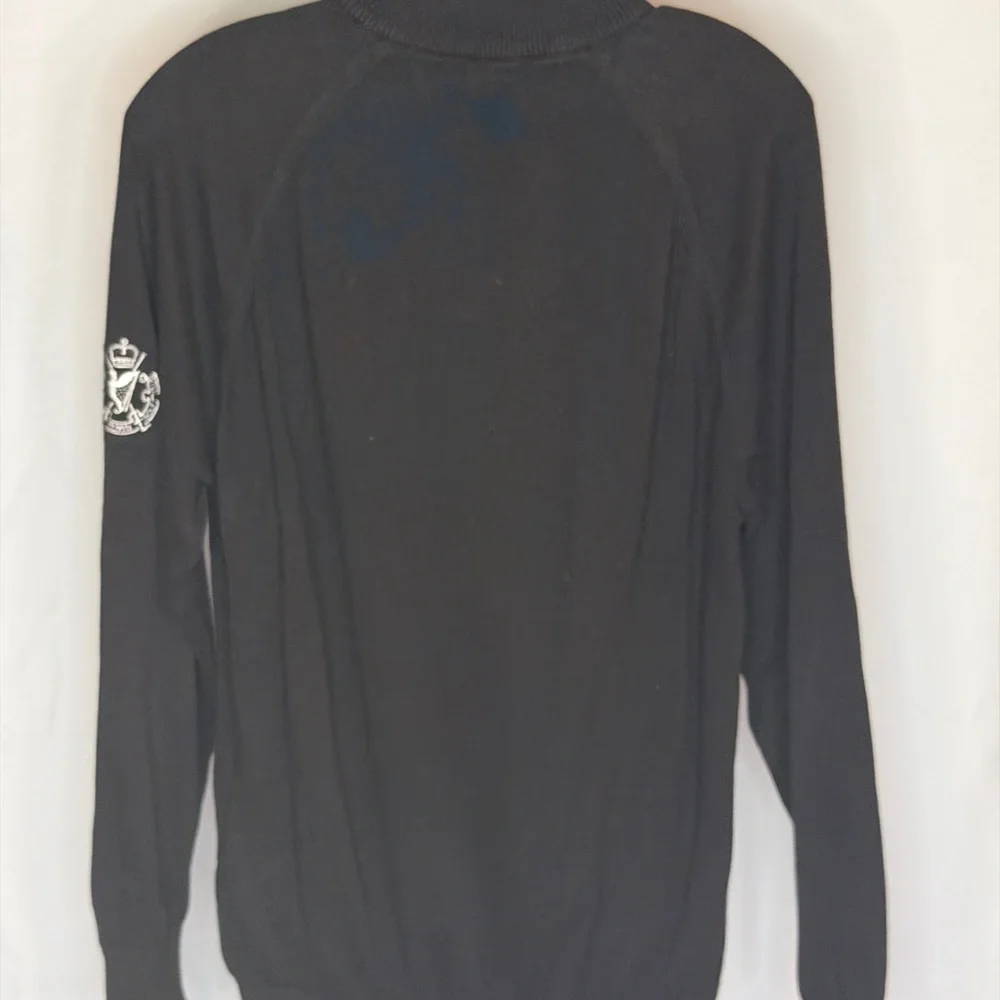 Men's Classic Black‎ Argyle Zip-Up Sweater